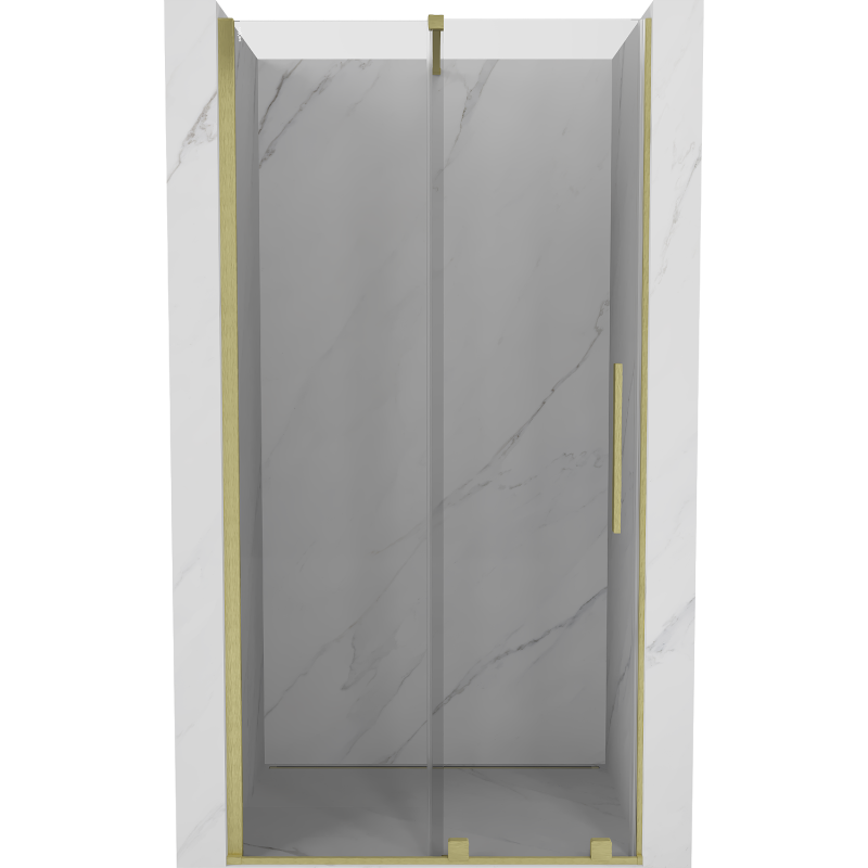 Mexen Velar porte de douche coulissante 110 cm, transparent, or brossé - 871-110-000-01-55