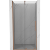 Mexen Velar portes de douche coulissantes 90 cm, transparent, cuivre brossé - 871-090-000-01-65