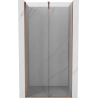 Mexen Velar portes de douche coulissantes 110 cm, transparentes, cuivre brossé - 871-110-000-01-65