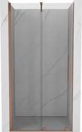 Mexen Velar portes de douche coulissantes 110 cm, transparentes, cuivre brossé - 871-110-000-01-65