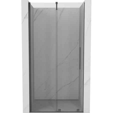 Mexen Velar porte de douche coulissante 90 cm, transparente, gris canon brossé - 871-090-000-01-66
