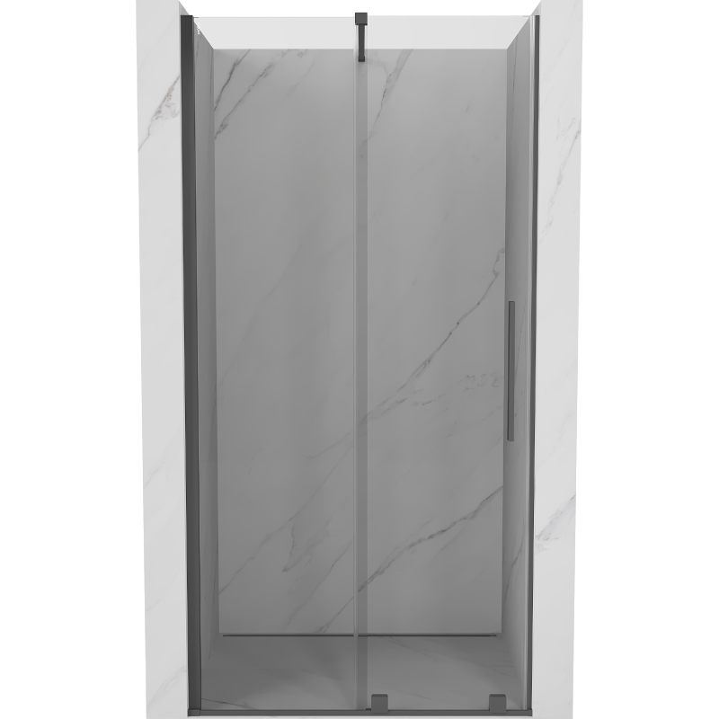 Mexen Velar porte de douche coulissante 100 cm, transparent, gris gun brossé - 871-100-000-01-66