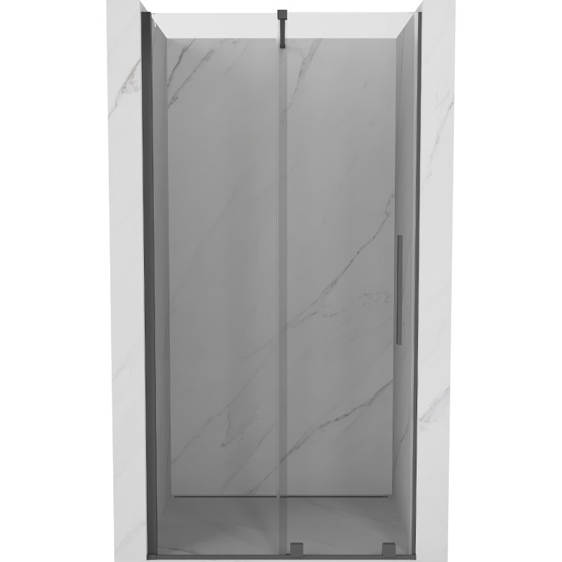 Mexen Velar porte de douche coulissante 120 cm, transparent, gris canon brossé - 871-120-000-01-66