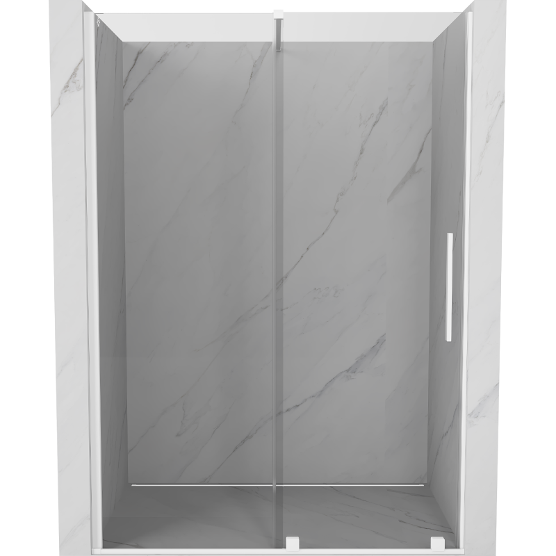 Mexen Velar porte de douche coulissante 150 cm, transparent, blanc - 871-150-000-01-20