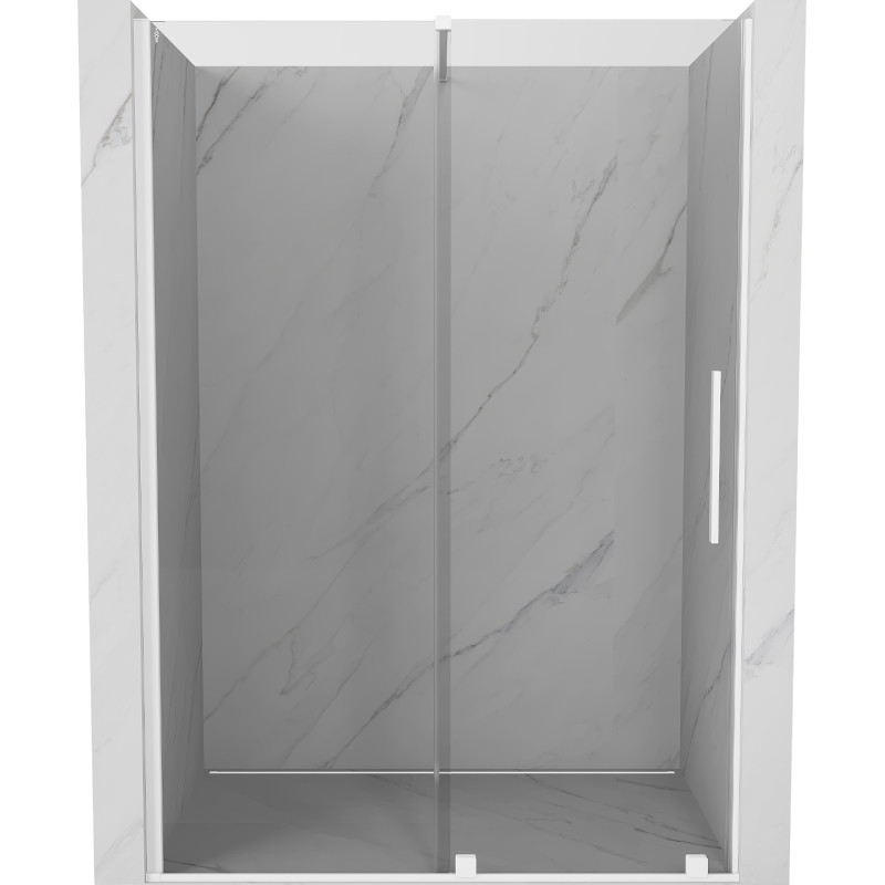 Mexen Velar porte de douche coulissante 150 cm, transparente, blanche - 871-150-000-01-20