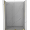 Mexen Velar porte de douche coulissante 130 cm, transparentes, dorées - 871-130-000-01-50