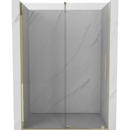 Mexen Velar porte de douche coulissante 140 cm, transparent, or - 871-140-000-01-50