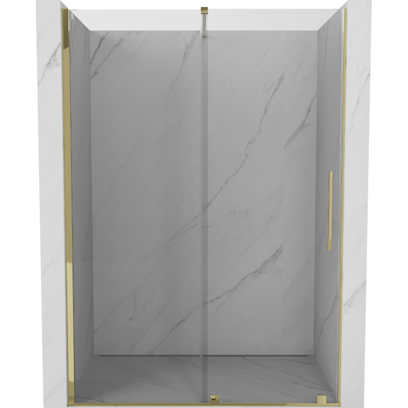 Mexen Velar porte de douche coulissante 160 cm, transparent, or - 871-160-000-01-50