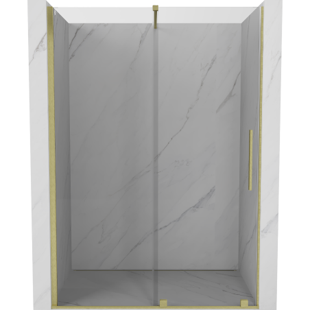 Mexen Velar porte de douche coulissante 140 cm, transparent, or brossé - 871-140-000-01-55