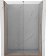 Mexen Velar portes de douche coulissantes 150 cm, transparentes, cuivre brossé - 871-150-000-01-65
