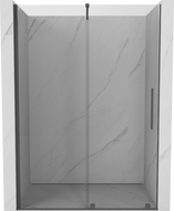 Mexen Velar porte de douche coulissante 130 cm, transparent, gris canon brossé - 871-130-000-01-66
