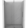 Mexen Velar porte de douche coulissante 140 cm, transparente, gris canon brossé - 871-140-000-01-66