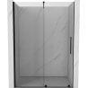 Mexen Velar portes de douche coulissantes 130 cm, transparentes, noires - 871-130-000-01-70