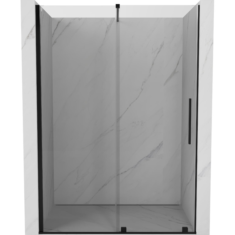 Mexen Velar portes de douche coulissantes 160 cm, transparentes, noires - 871-160-000-01-70