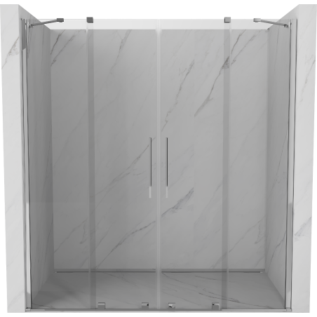 Mexen Velar Duo porte de douche coulissantes 200 cm, transparent, chromé - 871-200-000-02-01