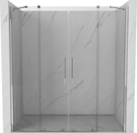 Mexen Velar Duo portes de douche coulissantes 200 cm, transparent, chrome - 871-200-000-02-01