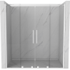 Mexen Velar Duo porte de douche coulissante 180 cm, transparentes, blanches - 871-180-000-02-20