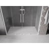 Mexen Velar Duo porte de douche coulissante 180 cm, transparentes, blanches - 871-180-000-02-20