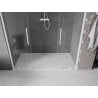 Mexen Velar Duo porte de douche coulissante 180 cm, transparentes, blanches - 871-180-000-02-20