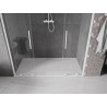 Mexen Velar Duo portes de douche coulissantes 180 cm, transparentes, blanches - 871-180-000-02-20