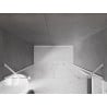 Mexen Velar Duo porte de douche coulissante 180 cm, transparentes, blanches - 871-180-000-02-20