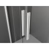Mexen Velar Duo porte de douche coulissante 180 cm, transparentes, blanches - 871-180-000-02-20