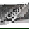 Mexen Velar Duo portes de douche coulissantes 200 cm, transparentes, blanches - 871-200-000-02-20