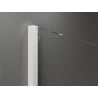Mexen Velar Duo portes de douche coulissantes 200 cm, transparentes, blanches - 871-200-000-02-20