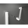 Mexen Velar Duo portes de douche coulissantes 200 cm, transparentes, blanches - 871-200-000-02-20