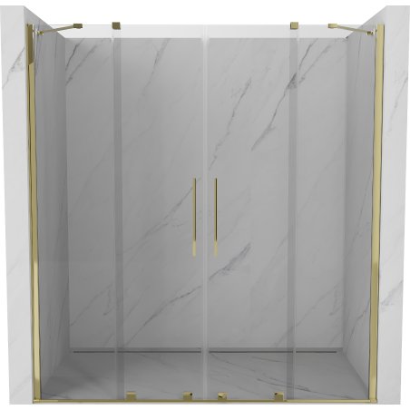 Mexen Velar Duo porte de douche coulissante 180 cm, transparent, doré - 871-180-000-02-50