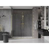 Mexen Velar Duo portes de douche coulissantes 180 cm, transparentes, dorées - 871-180-000-02-50