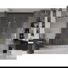 Porte de douche coulissante 200 cm Mexen Velar Duo, transparentes, dorées - 871-200-000-02-50