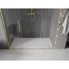 Mexen Velar Duo portes de douche coulissantes 170 cm, transparent, or brossé - 871-170-000-02-55