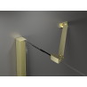 Mexen Velar Double porte de douche coulissante 180 cm, transparent, or brossé - 871-180-000-02-55