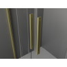 Mexen Velar Duo portes de douche coulissantes 180 cm, transparentes, or brossé - 871-180-000-02-55