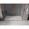 Mexen Velar Duo portes de douche coulissantes 170 cm, transparent, or rose - 871-170-000-02-60