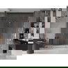 Mexen Velar Duo portes de douche coulissantes 180 cm, transparent, or rose - 871-180-000-02-60