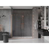 Mexen Velar Porte de douche coulissante duo 180 cm, transparente, cuivre brossé - 871-180-000-02-65