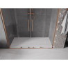Mexen Velar Duo portes de douche coulissantes 200 cm, transparent, cuivre brossé - 871-200-000-02-65