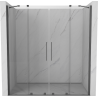 Mexen Velar Duo porte de douche coulissantes 170 cm, transparent, gris canon brossé - 871-170-000-02-66