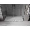 Mexen Velar Duo porte de douche coulissantes 170 cm, transparent, gris canon brossé - 871-170-000-02-66