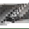 Mexen Velar Duo porte de douche coulissantes 200 cm, transparentes, noires - 871-200-000-02-70