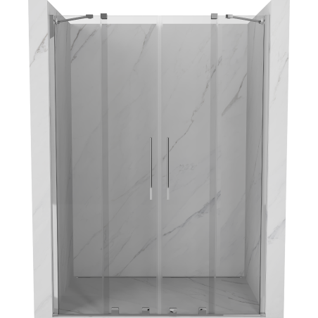 Mexen Velar Duo porte de douche coulissante 140 cm, transparent, chromé - 871-140-000-02-01