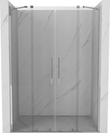Mexen Velar Duo porte de douche coulissante 140 cm, transparent, chromé - 871-140-000-02-01