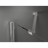 Mexen Velar Duo porte de douche coulissante 140 cm, transparent, chromé - 871-140-000-02-01