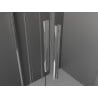 Mexen Velar Duo porte de douche coulissante 140 cm, transparent, chromé - 871-140-000-02-01