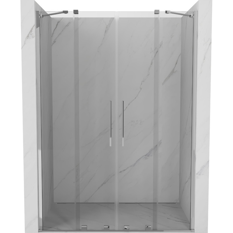 Mexen Velar Duo portes de douche coulissantes 150 cm, transparent, chrome - 871-150-000-02-01