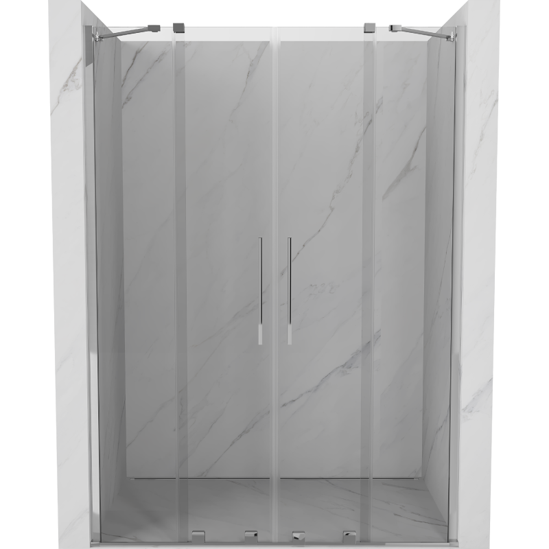 Porte de douche coulissante Mexen Velar Duo 150 cm, transparent, chrome - 871-150-000-02-01