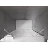 Mexen Velar Duo portes de douche coulissantes 150 cm, transparent, chrome - 871-150-000-02-01