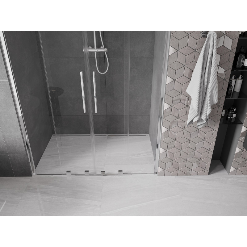 Mexen Velar Duo porte de douche coulissantes 160 cm, transparent, chrome - 871-160-000-02-01